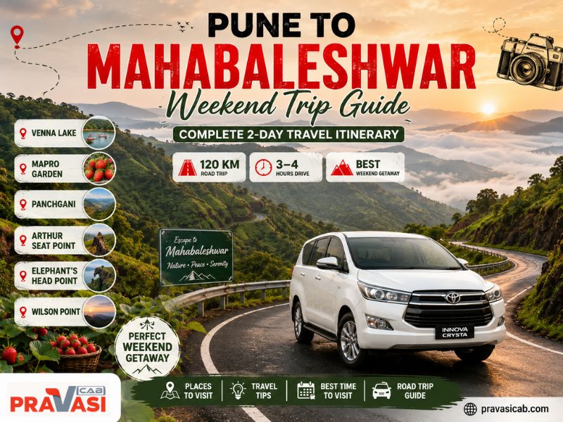Pune to Mahabaleshwar Weekend Trip Guide — Cab Fare, Places & Travel Tips