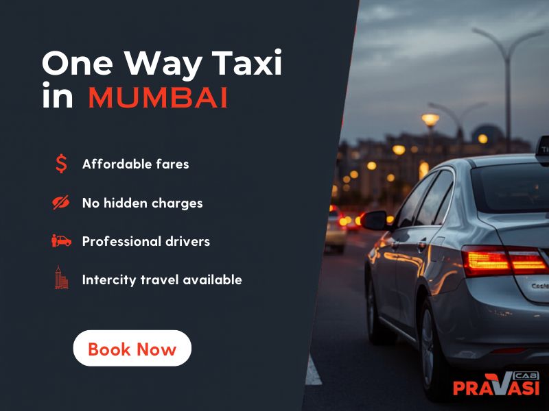 One way taxi service in Mumbai — Pravasi Cab intercity cab booking