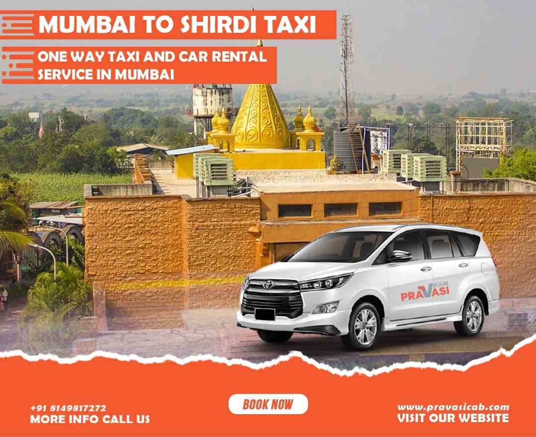 Mumbai to Shirdi one way cab service by Pravasi Cab