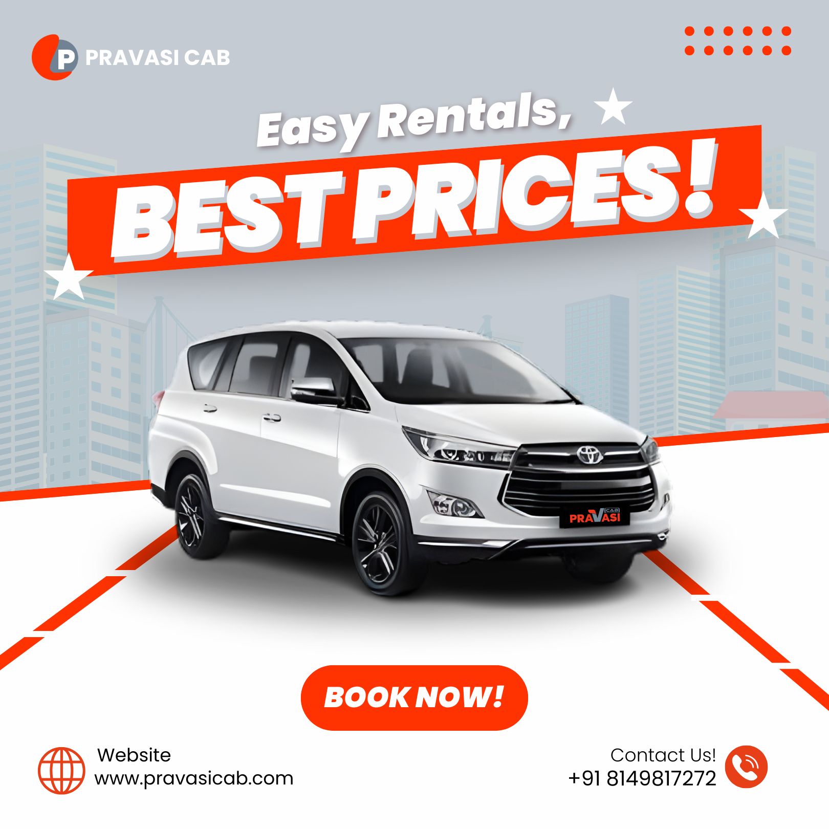 Maruti Suzuki Ertiga AC cab on rent in Pune for local and outstation travel — Pravasi Cab