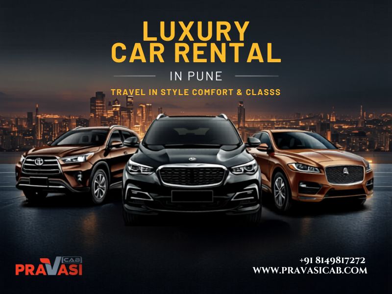 Luxury car taxi rental in Pune — Toyota Innova Crysta and Force Urbania chauffeur-driven cab service