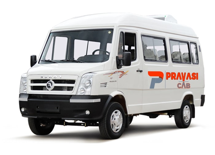 Tempo Traveller rental in Pune for outstation trips — Pravasi Cab 9 17 20 seater AC Non-AC