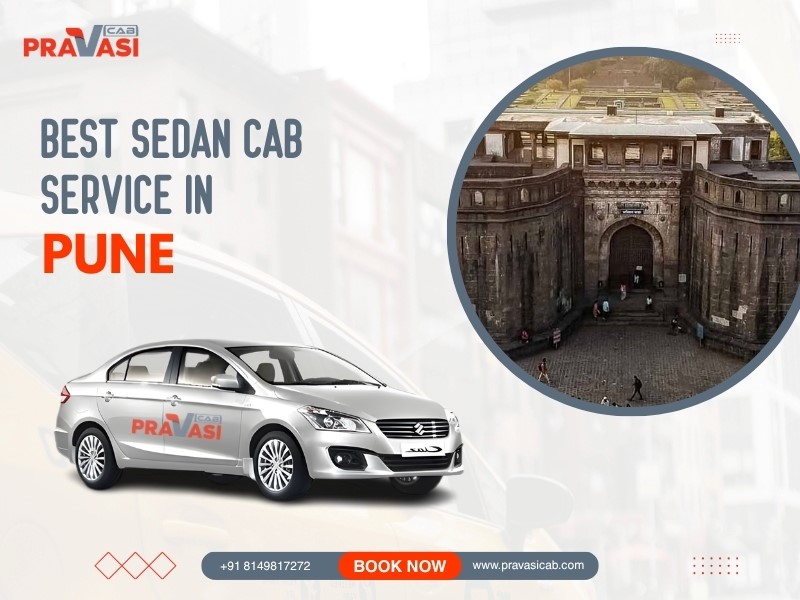 Sedan taxi cab service in Pune for airport transfer, local hourly rental and outstation trips 